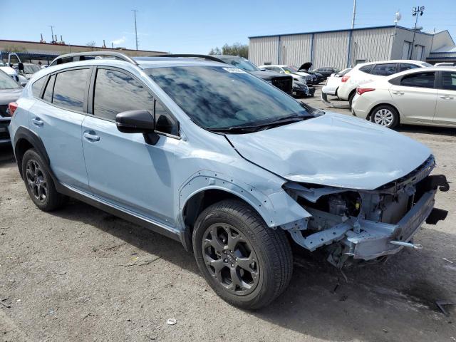 JF2GTHSCXMH277257 - 2021 SUBARU CROSSTREK SPORT BLUE photo 4