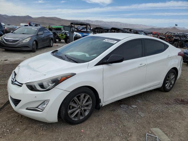 5NPDH4AE3EH526273 - 2014 HYUNDAI ELANTRA SE WHITE photo 1