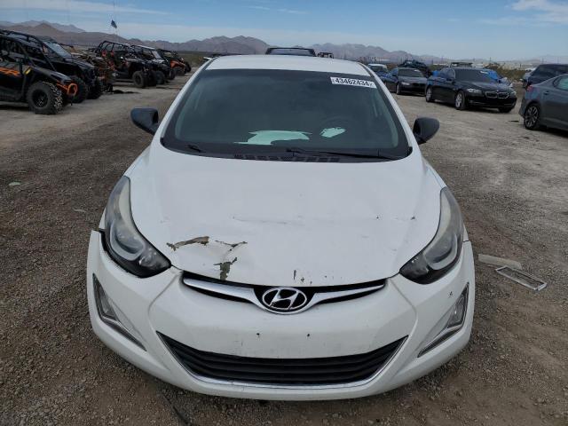 5NPDH4AE3EH526273 - 2014 HYUNDAI ELANTRA SE WHITE photo 5