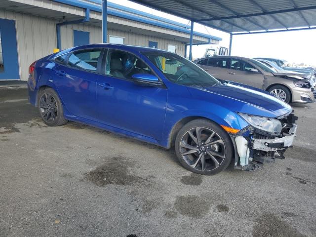 2HGFC2F86MH554236 - 2021 HONDA CIVIC SPORT BLUE photo 4