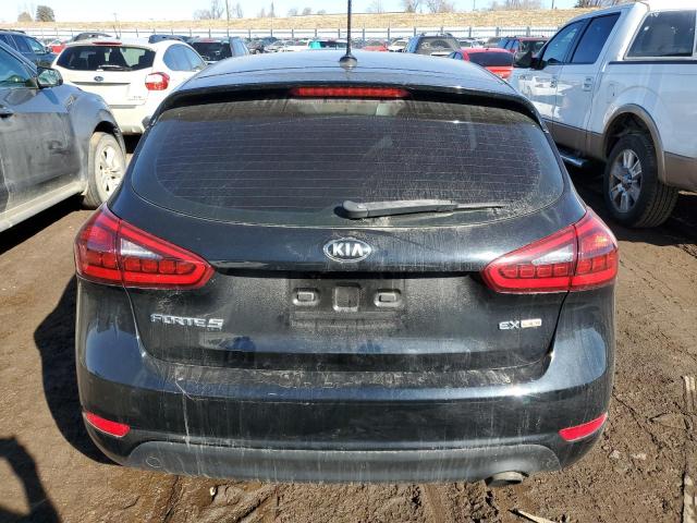 KNAFX5A80F5348509 - 2015 KIA FORTE EX BLACK photo 6