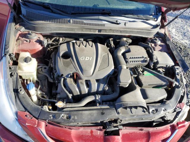 5NPEB4AC0BH065355 - 2011 HYUNDAI SONATA GLS RED photo 11