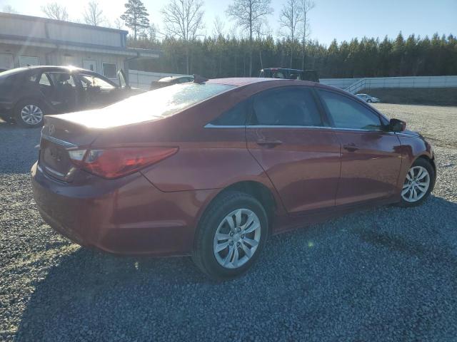 5NPEB4AC0BH065355 - 2011 HYUNDAI SONATA GLS RED photo 3