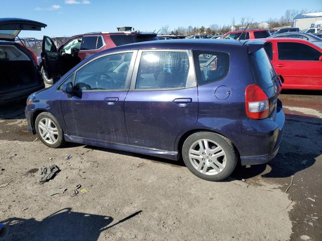 JHMGD38688S061561 - 2008 HONDA FIT SPORT BLUE photo 2