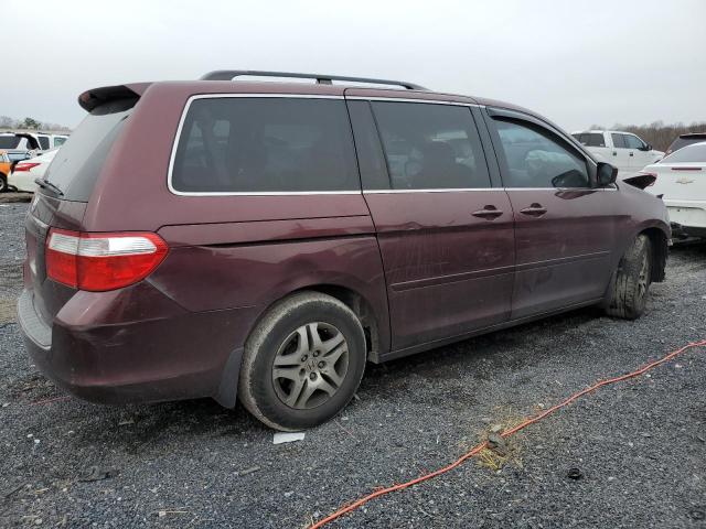 5FNRL38477B412242 - 2007 HONDA ODYSSEY EX BURGUNDY photo 3