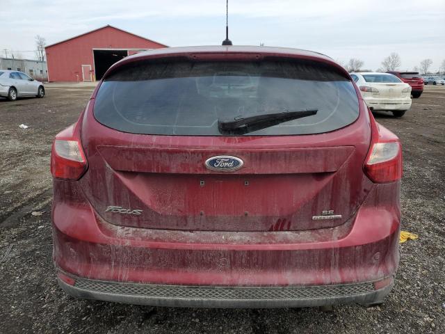 1FADP3K2XEL256509 - 2014 FORD FOCUS SE RED photo 6