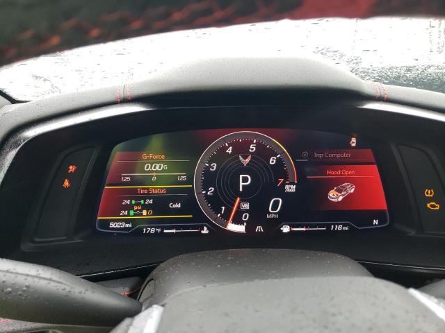 1G1YA3D4XM5122414 - 2021 CHEVROLET CORVETTE STINGRAY 1LT BLACK photo 9