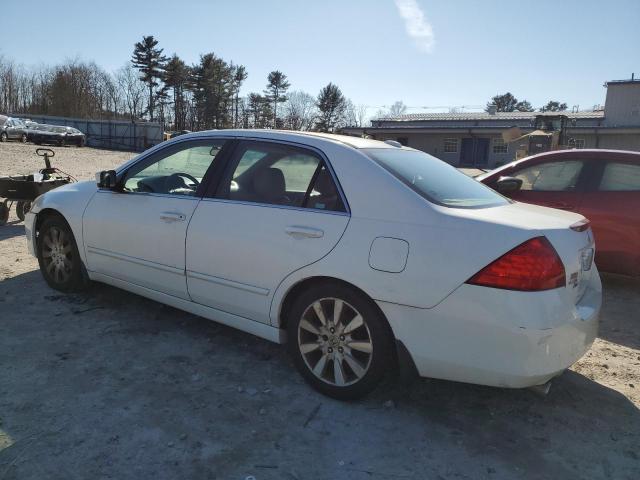 1HGCM66557A052852 - 2007 HONDA ACCORD EX WHITE photo 2