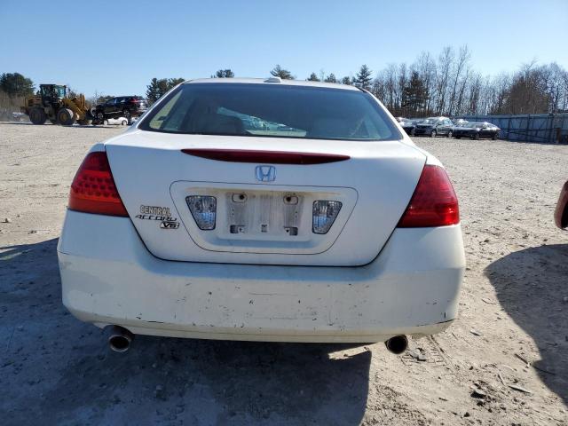 1HGCM66557A052852 - 2007 HONDA ACCORD EX WHITE photo 6