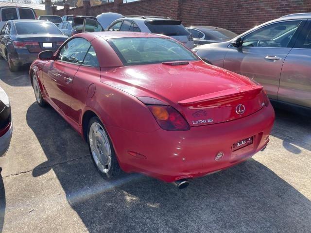 JTHFN48Y530046505 - 2003 LEXUS SC 430 RED photo 3