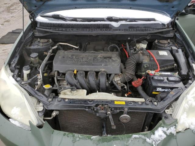 2T1KR32E06C592300 - 2006 TOYOTA COROLLA MA XR GREEN photo 11