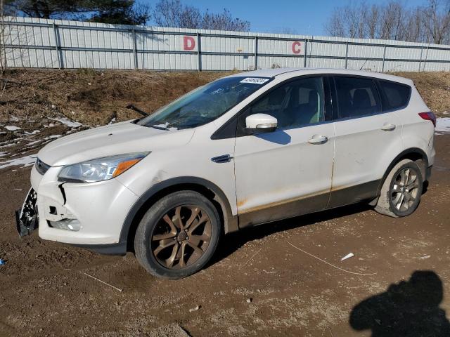 1FMCU9H9XDUA07847 - 2013 FORD ESCAPE SEL WHITE photo 1