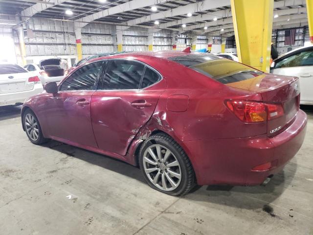 JTHCK262X85015811 - 2008 LEXUS IS 250 RED photo 2