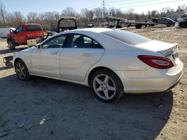 WDDLJ9BB3DA088674 - 2013 MERCEDES-BENZ CLS 550 4MATIC WHITE photo 2