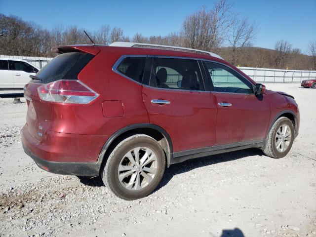 5N1AT2ML8EC804494 - 2014 NISSAN ROGUE S RED photo 3