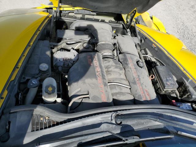 1G1YE2DW0B5111984 - 2011 CHEVROLET CORVETTE YELLOW photo 11