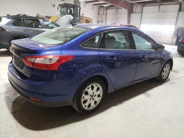 1FAHP3F23CL419381 - 2012 FORD FOCUS SE BLUE photo 3