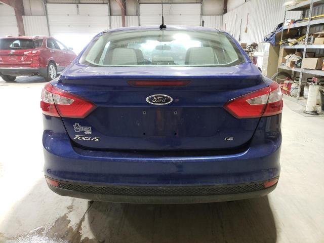 1FAHP3F23CL419381 - 2012 FORD FOCUS SE BLUE photo 6