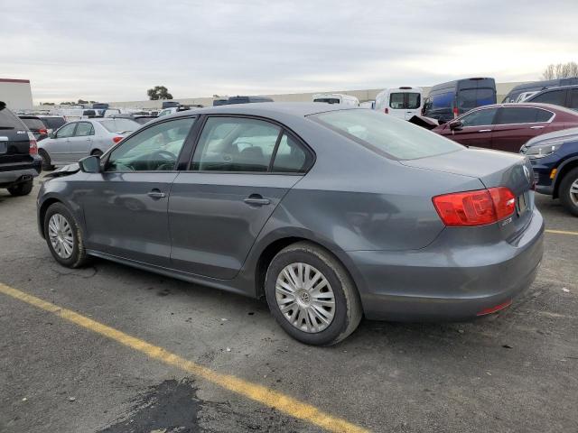 3VW2K7AJ7DM433012 - 2013 VOLKSWAGEN JETTA BASE GRAY photo 2