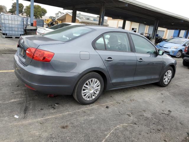 3VW2K7AJ7DM433012 - 2013 VOLKSWAGEN JETTA BASE GRAY photo 3