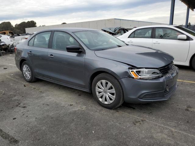 3VW2K7AJ7DM433012 - 2013 VOLKSWAGEN JETTA BASE GRAY photo 4