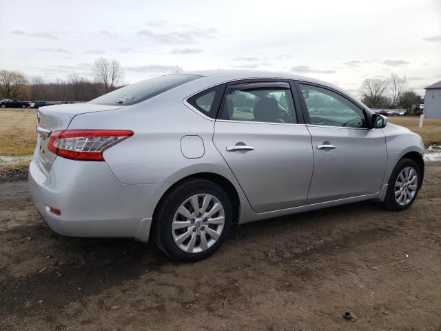 3N1AB7AP4FY325853 - 2015 NISSAN SENTRA S SILVER photo 3