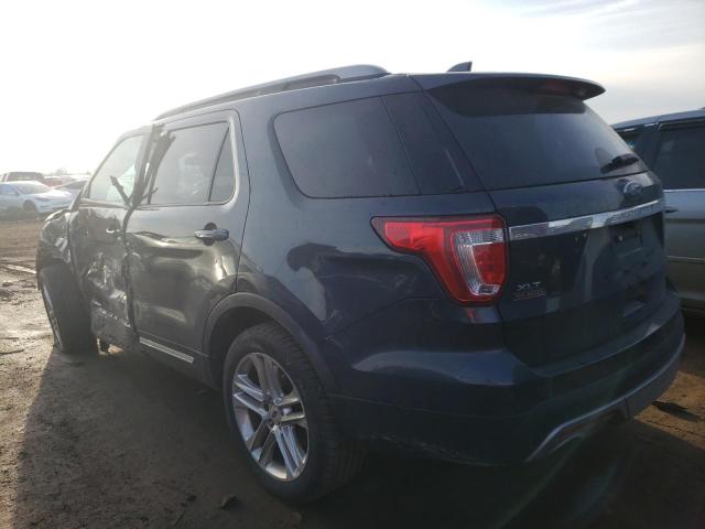 1FM5K8D8XHGA75866 - 2017 FORD EXPLORER XLT GRAY photo 2