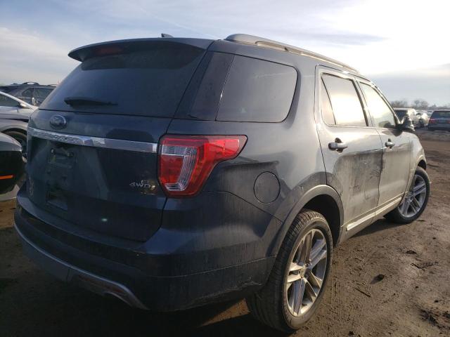 1FM5K8D8XHGA75866 - 2017 FORD EXPLORER XLT GRAY photo 3