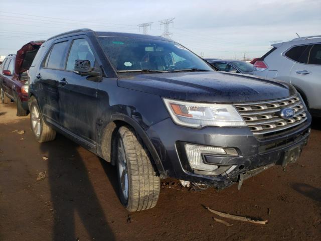 1FM5K8D8XHGA75866 - 2017 FORD EXPLORER XLT GRAY photo 4