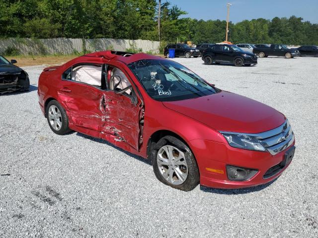 3FAHP0HA4CR396262 - 2012 FORD FUSION SE RED photo 4