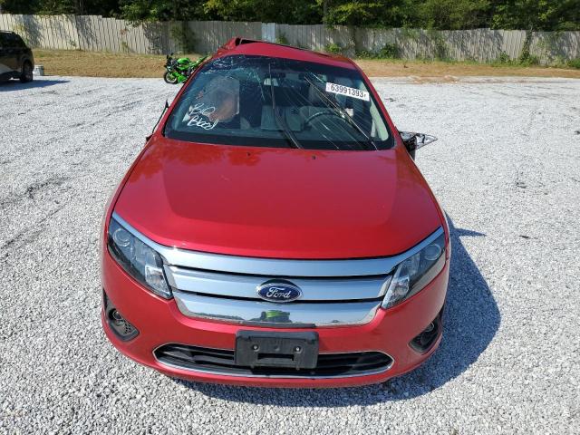 3FAHP0HA4CR396262 - 2012 FORD FUSION SE RED photo 5