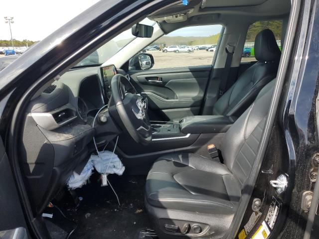 5TDGZRAH9NS118002 - 2022 TOYOTA HIGHLANDER XLE BLACK photo 7