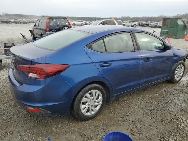 5NPD74LF7KH458192 - 2019 HYUNDAI ELANTRA SE BLUE photo 3