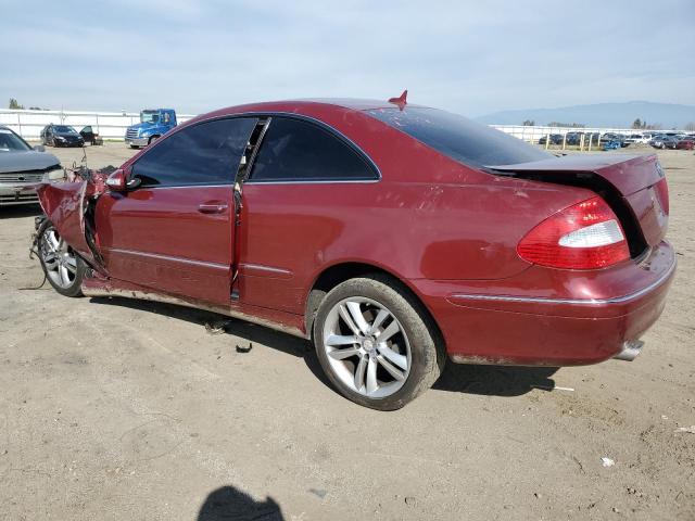 WDBTJ56H08F237499 - 2008 MERCEDES-BENZ CLK 350 BURGUNDY photo 2