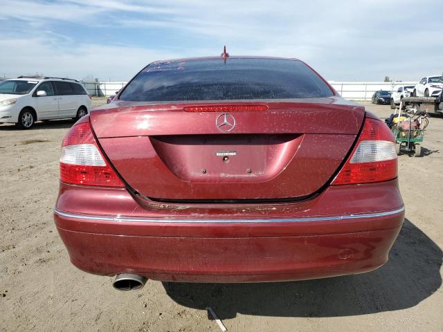 WDBTJ56H08F237499 - 2008 MERCEDES-BENZ CLK 350 BURGUNDY photo 6