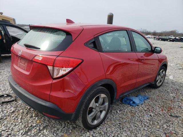 3CZRU5H34HG700287 - 2017 HONDA HR-V LX RED photo 3