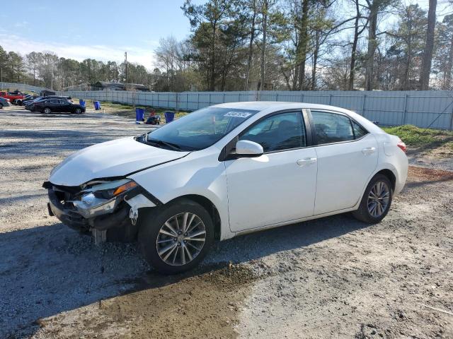 5YFBURHE1EP144722 - 2014 TOYOTA COROLLA L WHITE photo 1