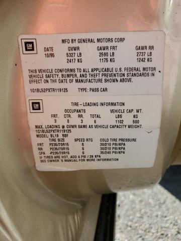 1G1BL52PXTR119125 - 1996 CHEVROLET CAPRICE / CLASSIC SS TAN photo 12