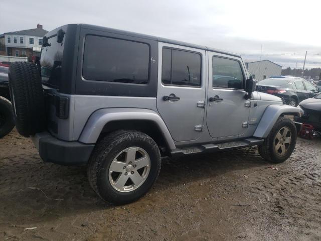 1C4BJWEG6DL705145 - 2013 JEEP WRANGLER U SAHARA SILVER photo 3