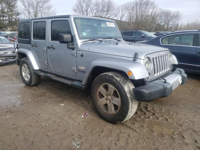 1C4BJWEG6DL705145 - 2013 JEEP WRANGLER U SAHARA SILVER photo 4