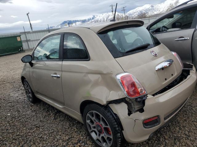 3C3CFFBR3CT287663 - 2012 FIAT 500 SPORT TAN photo 2