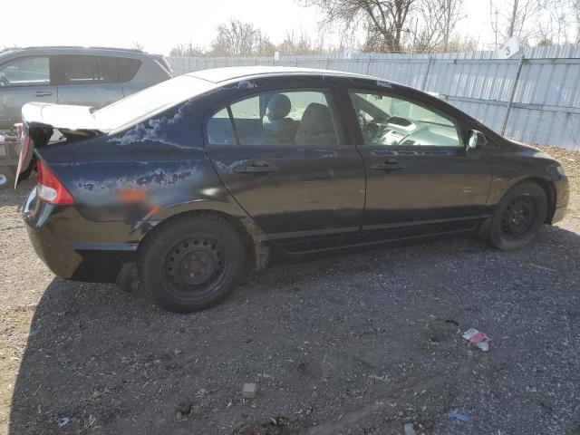 2HGFA16499H032916 - 2009 HONDA CIVIC DX-G BLACK photo 3