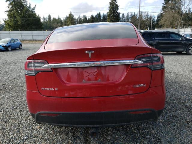 5YJXCBE45GF020429 - 2016 TESLA MODEL X RED photo 6