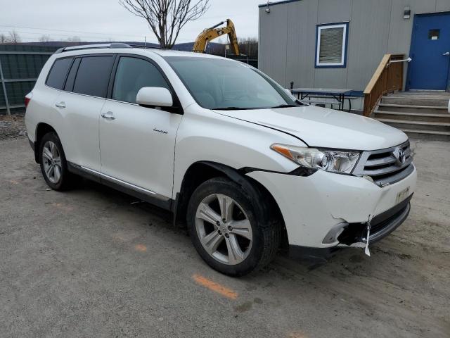 5TDDK3EH0DS257187 - 2013 TOYOTA HIGHLANDER LIMITED WHITE photo 4