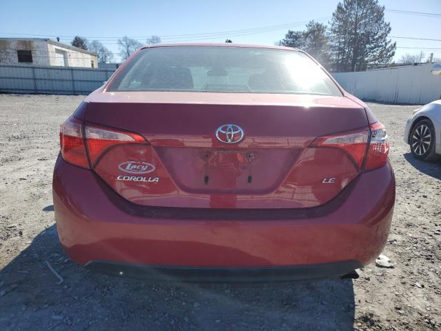 2T1BURHE1JC055730 - 2018 TOYOTA COROLLA L RED photo 6