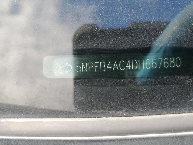 5NPEB4AC4DH667680 - 2013 HYUNDAI SONATA GLS BLACK photo 12