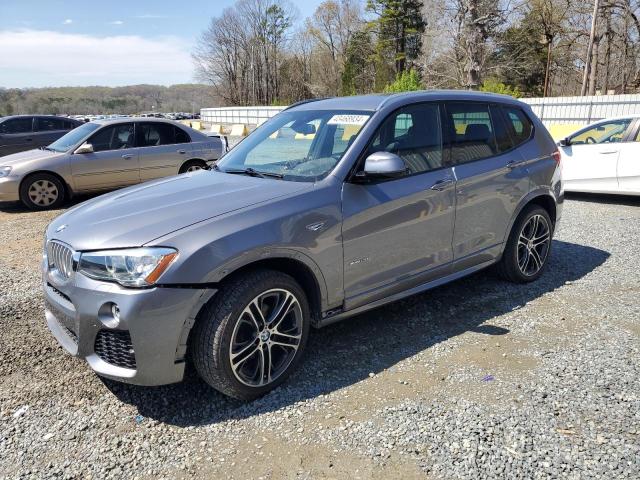 5UXWX9C59H0T07548 - 2017 BMW X3 XDRIVE28I GRAY photo 1