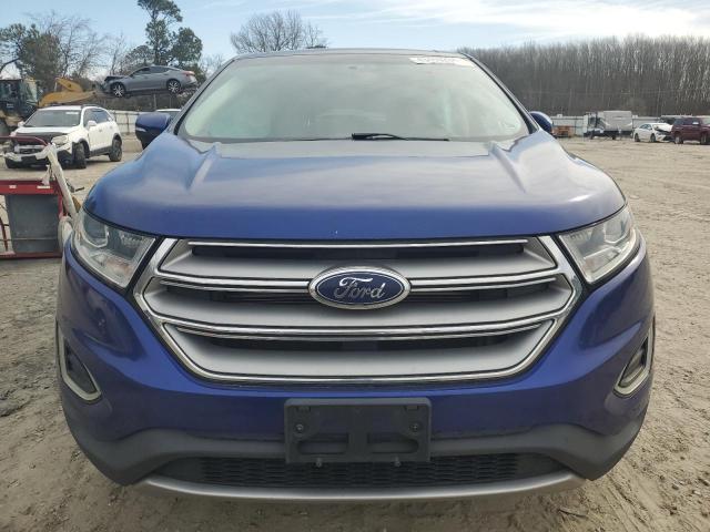 2FMTK4J8XFBC28335 - 2015 FORD EDGE SEL BLUE photo 5