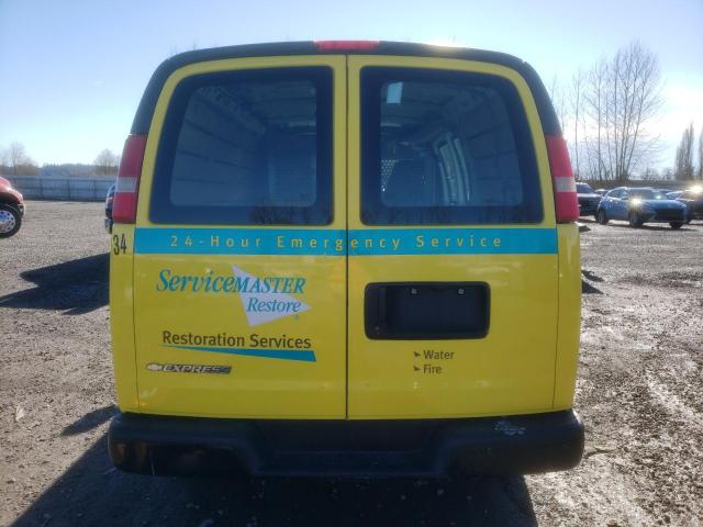 1GCGG25C091134118 - 2009 CHEVROLET EXPRESS G2 YELLOW photo 6