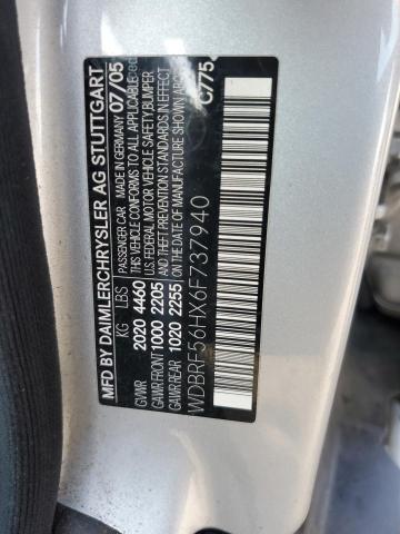 WDBRF56HX6F737940 - 2006 MERCEDES-BENZ C 350 SILVER photo 12